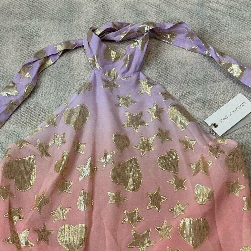 LoveShackFancy Boca Handkerchief Top M Medium Sun… - image 9